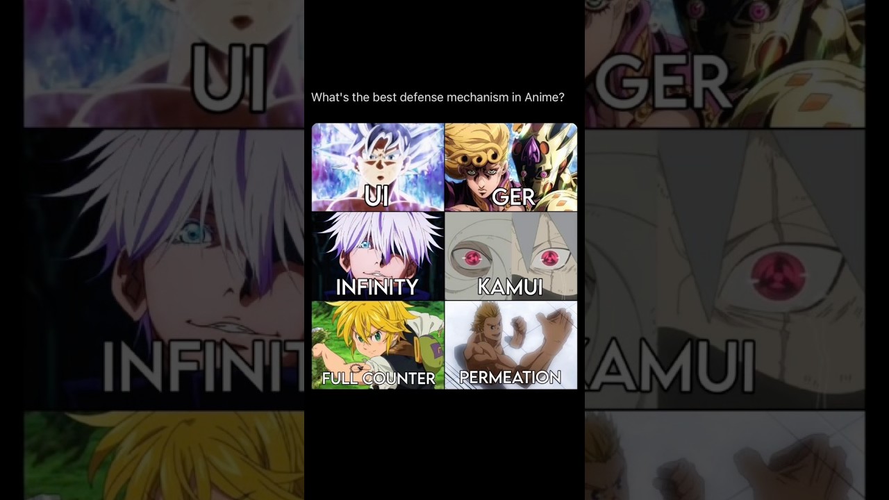 The Best Defense Mechanism In Anime⁉️🤔
