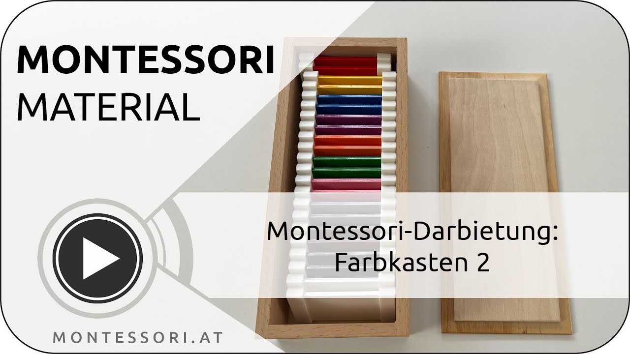 Montessori-Darbietung: Der Farbkasten 2   [&Ouml;sterreichische Montessori-Akademie | Ausbildung]