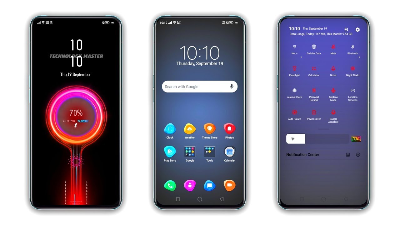 Oppo Realme Android 10 Theme