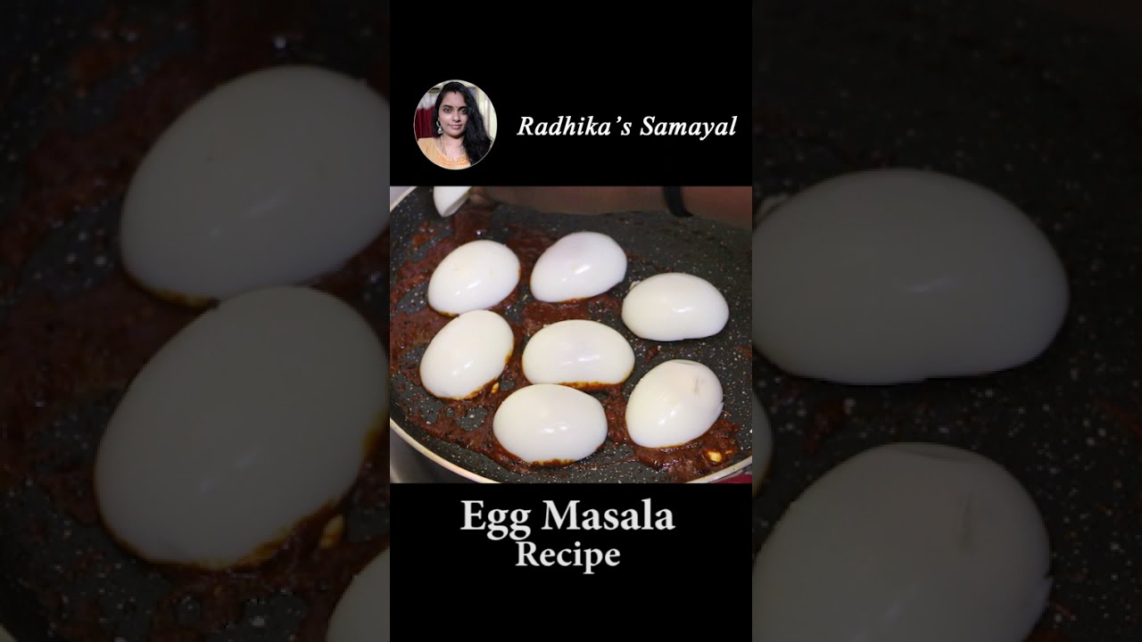 Egg Masala Roast | Muttai Masala in Tamil | Muttai varuval #shorts