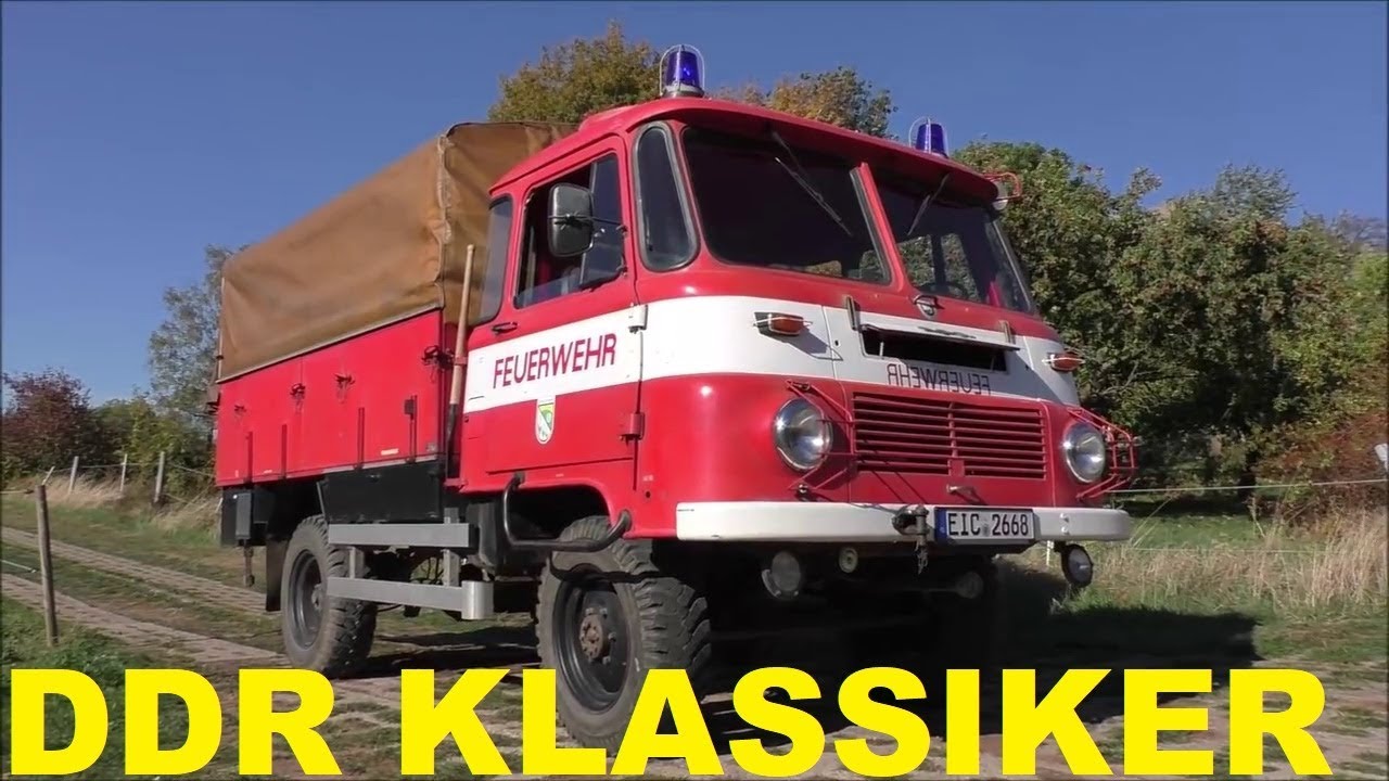 [DDR KLASSIKER ROBUR LO + E57 SIRENENALARM] WALDBRANDALARMÜBUNG BODENHAGEN