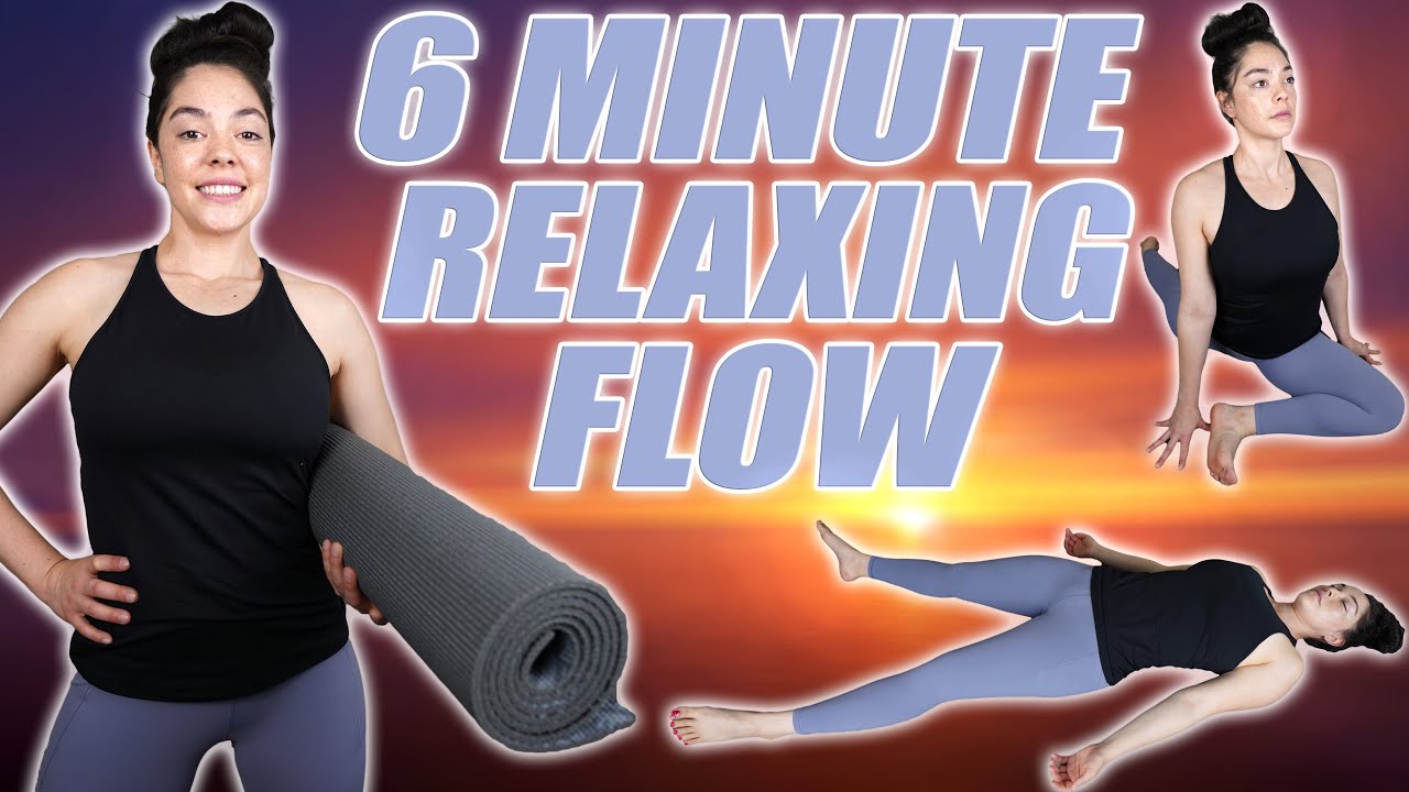 6 Minute Relaxation Yoga Flow For Beginners | Follow Along Yoga Stretch At Home For Morning or Night