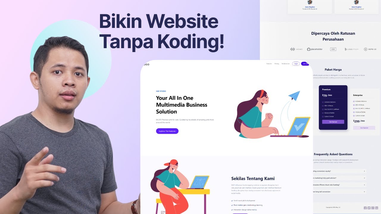 Tutorial Membuat Website Landing Page Menggunakan Dorik.com