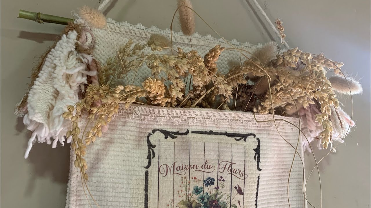 DE TRAPO DE PISO A COLGANTE DECO 🪄¡INCREÍBLE TRANSFORMACIÓN MIRAA! 🤩 Decoupage textil