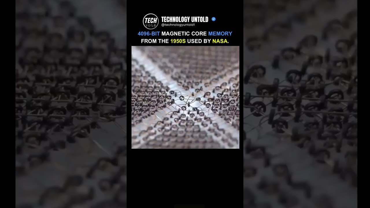 This Is What 4096 Bits of NASA-Era Memory Looked Like #tech #shorts