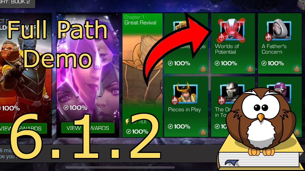 Полное прохождение 6.1.2 Мир потенциала — Легкий путь — MCOC