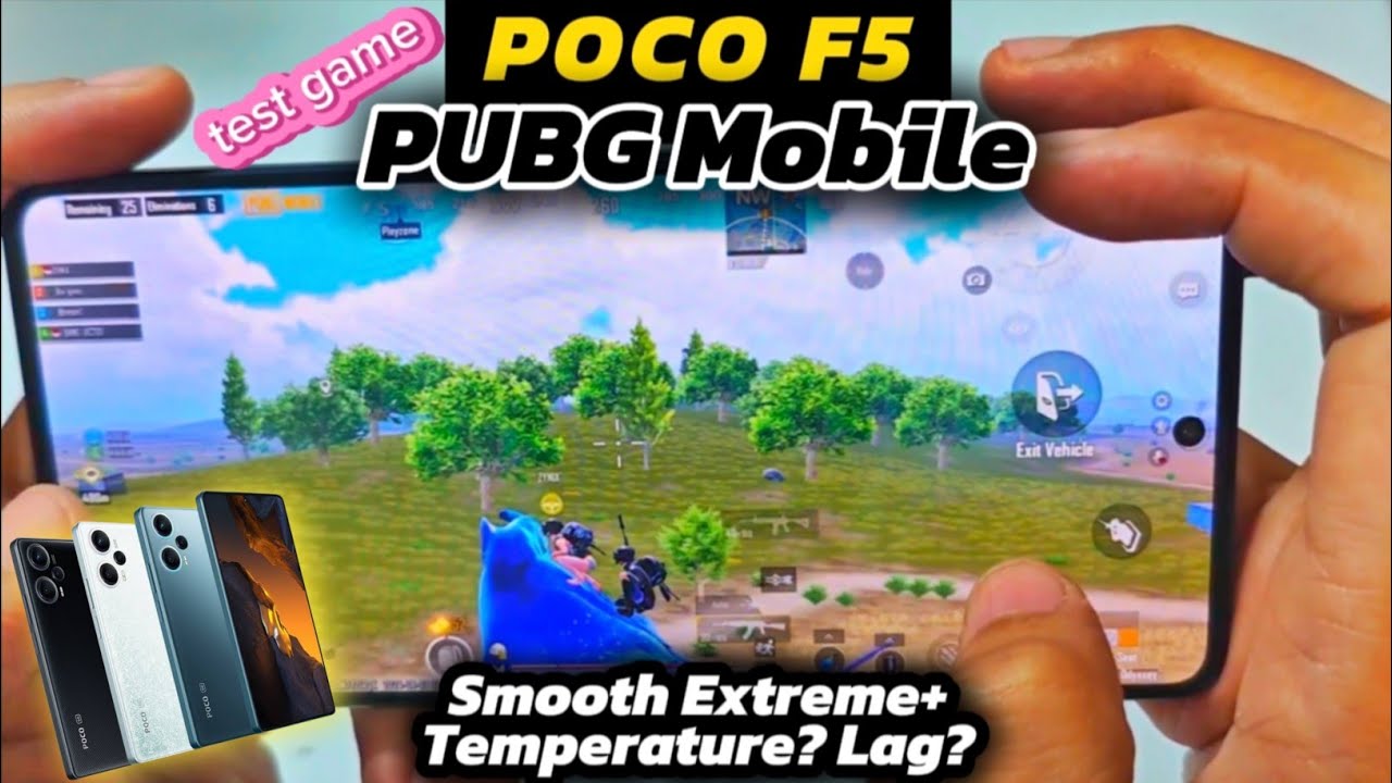 POCO F5 Test Game PUBG Mobile Smooth Extreme+ Graphics Temperature? | Full Handcam