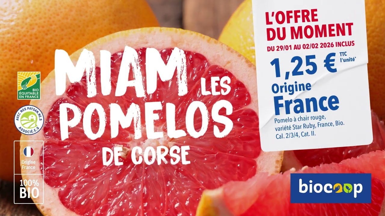 Offre spéciale agrumes chez Biocoop !