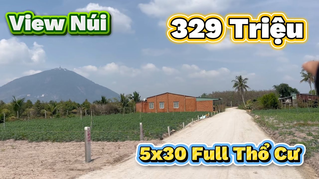 Chỉ 329 Triệu Sở Hữu Ngay đất view Núi Bà đen Cách Cofmat Dương minh Châu 5 Phút đi Xe