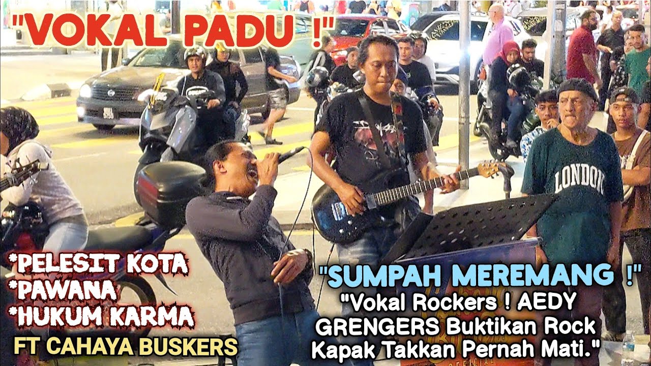 🔥Fuhh PADU VOKAL Braderr Nih❗Gitaris SOS Panggil Kawan Dia AEDY GRENGERS' Menyanyi Di CAHAYA BUSKERS