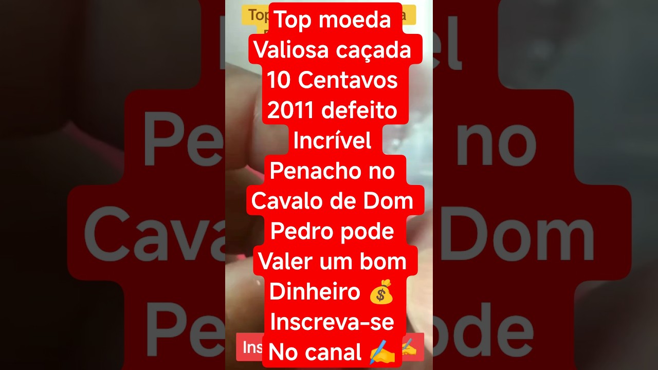 essa e rara caçada 10 Centavos 2011 cunho Quebrado Penacho no cavalo 🐴 