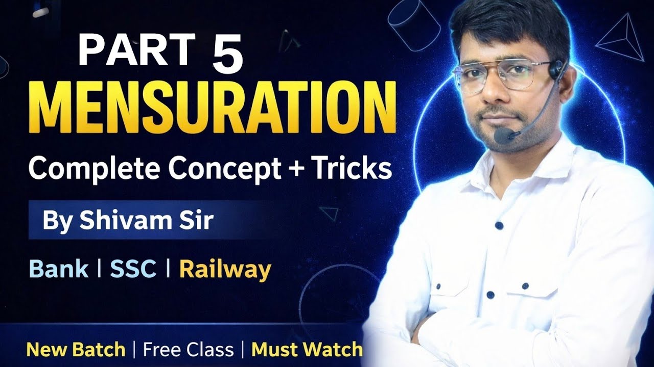 RRB NTPC Maths Mensuration Class 5 | Important Questions for NTPC 2026