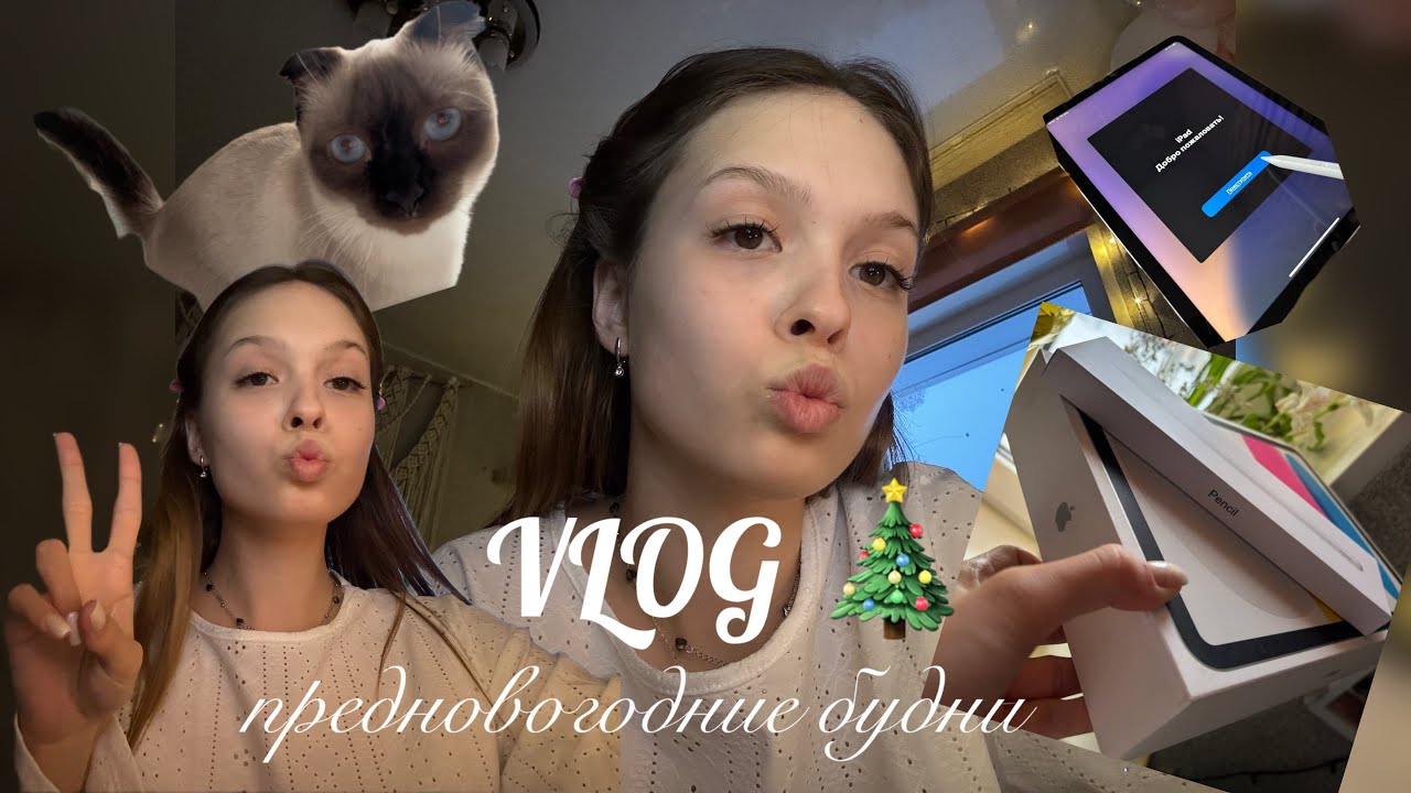 VLOG | 🎄ПРЕДНОВОГОДНИЕ БУДНИ🎄 | распаковка iPad a16 