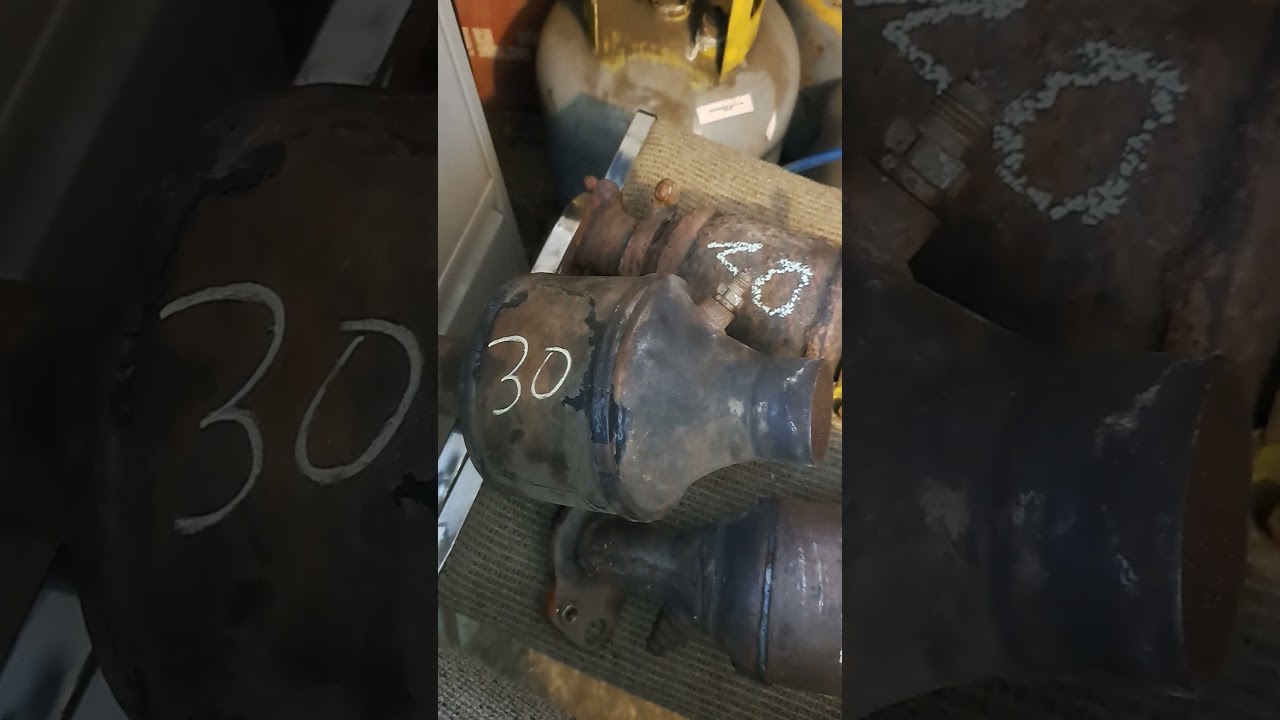 Catalytic Converter...#scraplife #recycling #scraper #platinum #rhodium #palladium #automobile #gold