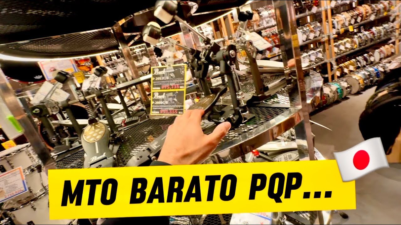Como é uma loja SÓ DE BATERA no JAPÃO?🇯🇵🥁 