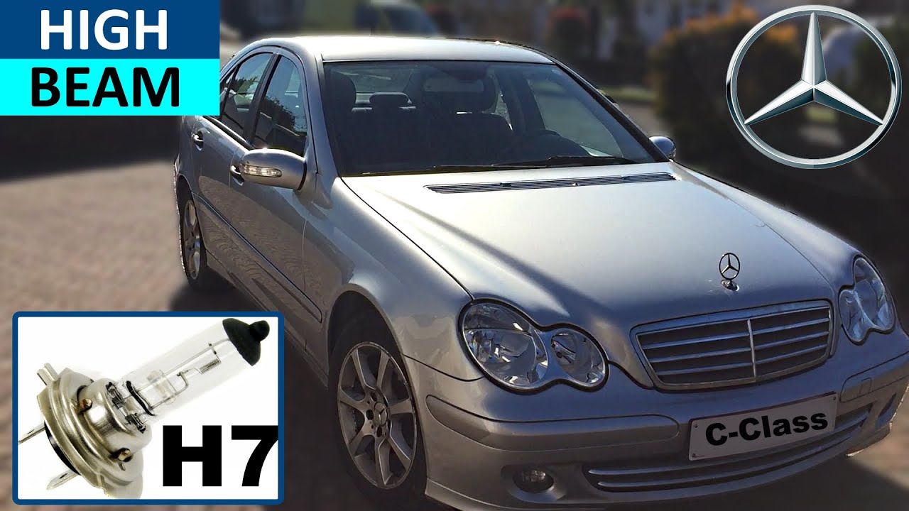How to replace High Beam Bulb on Mercedes C-Class