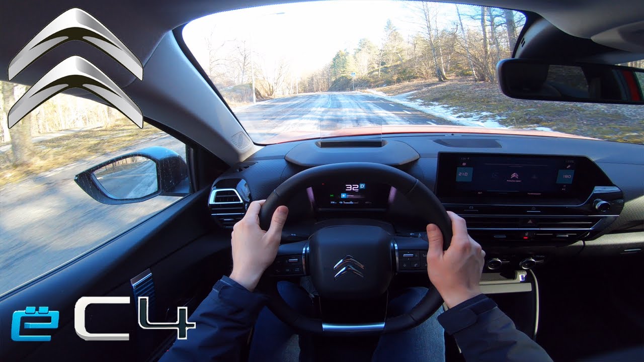 2022 Citroen e-C4 (136 HP 50 kWh) EV POV Test Drive