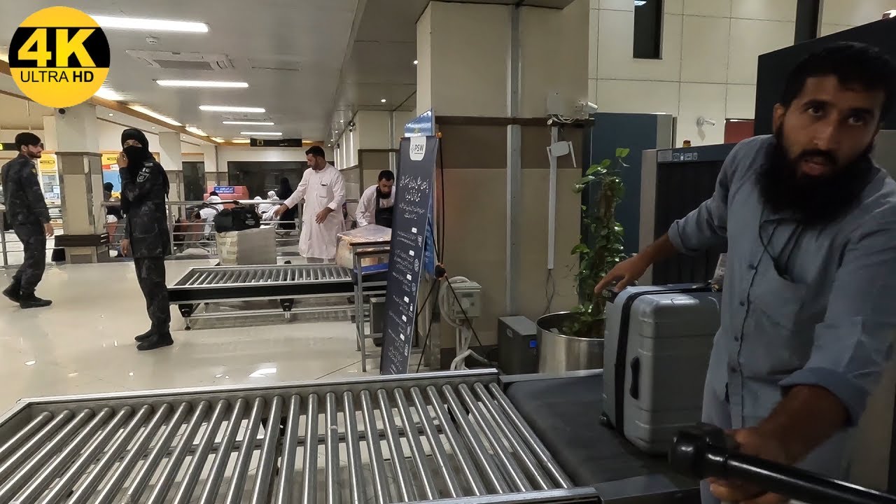 Landing at Peshawar Airport: A Tour of Bacha Khan International Airport [4K]