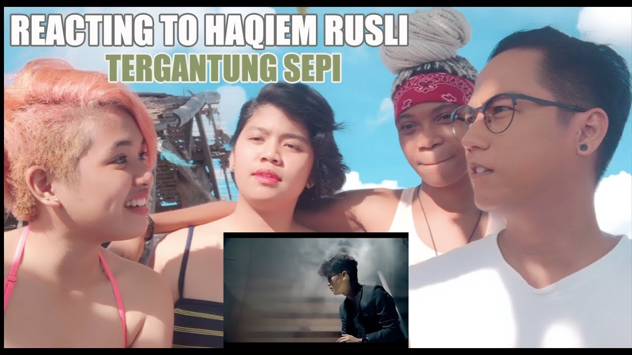 SINGERS REACT AT THE BEACH - Haqiem Rusli | Tergantung Sepi