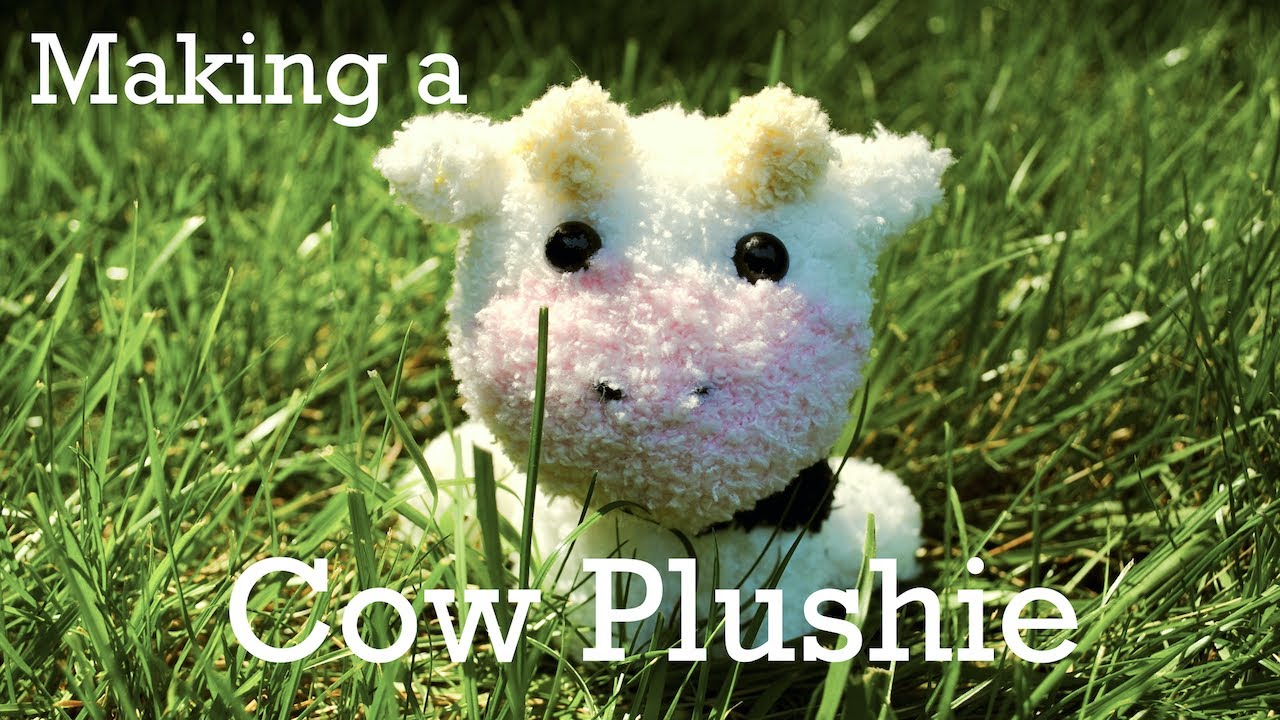 How to Make a Fuzzy Sock Cow Plushie