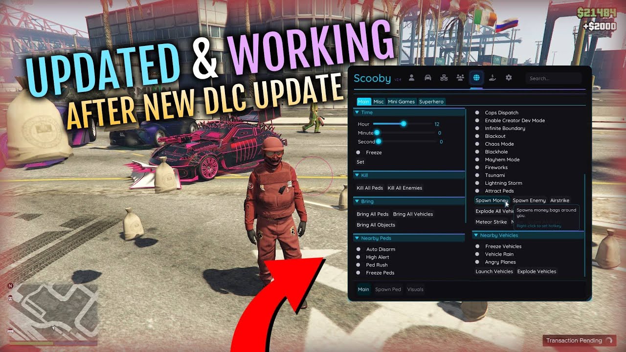 Scooby Menu UPDATED After the Safehouse in the Hills DLC (GTA 5) + Install Guide