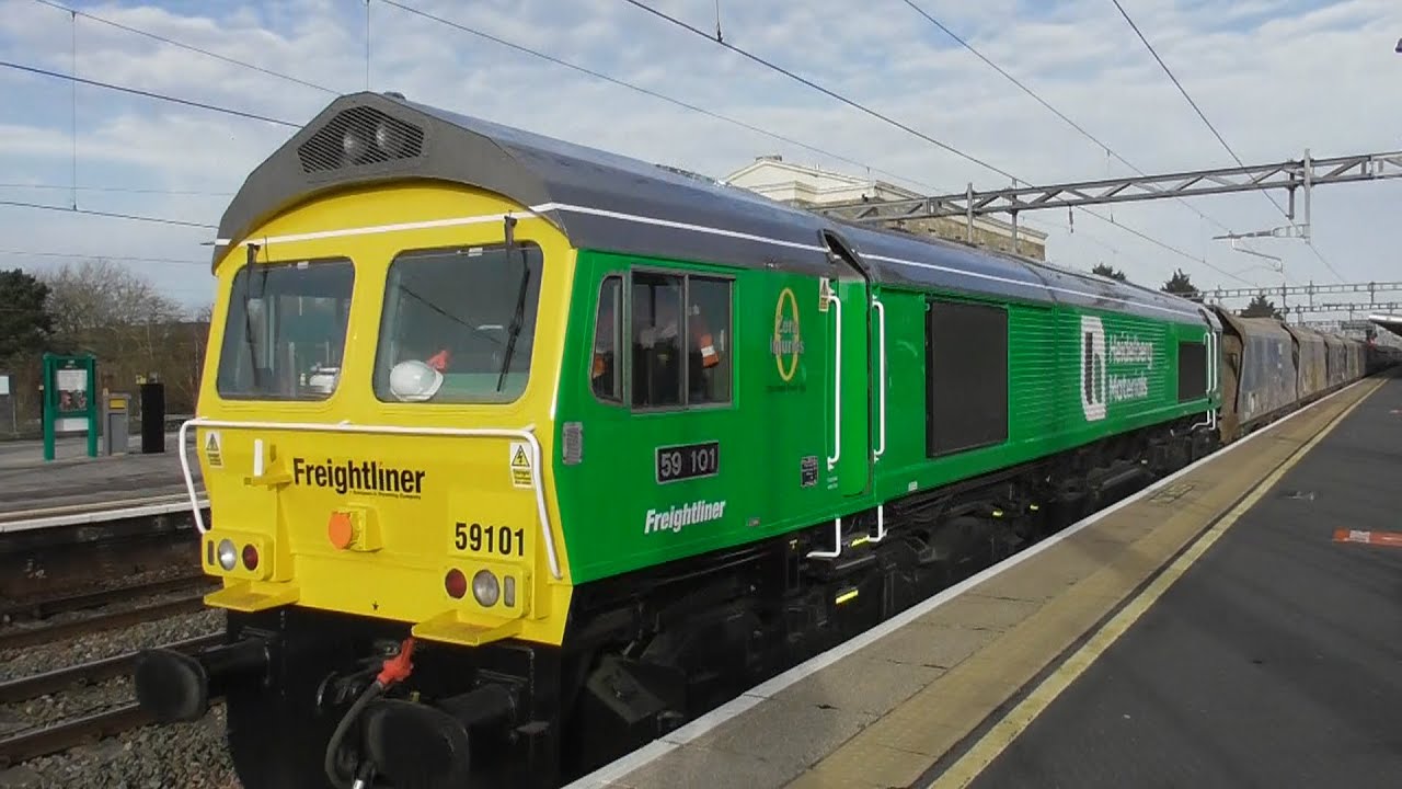 Freight trains test train & more at Swindon 24th January 2024