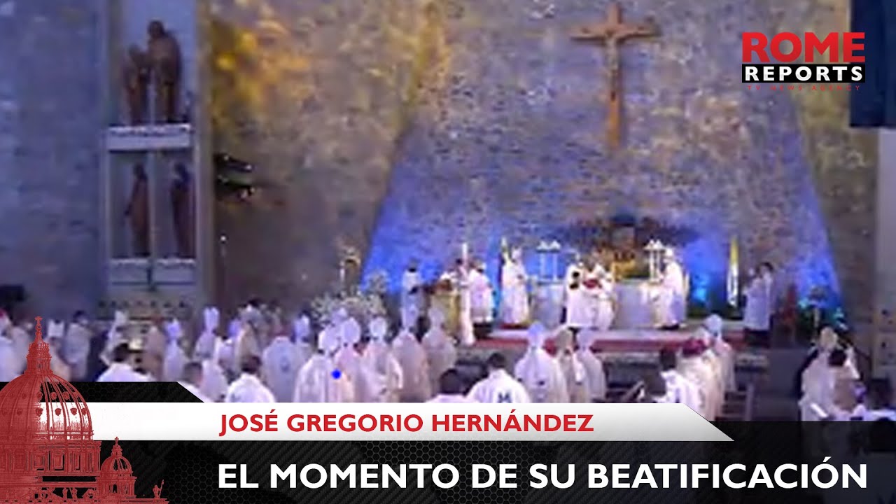 Momento exacto de la beatificación de José Gregorio Hernández