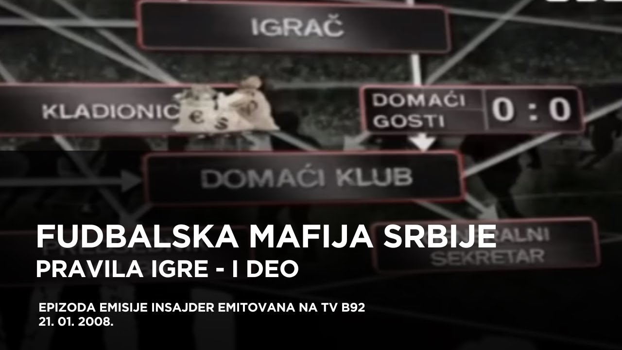 Fudbalska mafija Srbije - Insajder, Pravila igre I deo