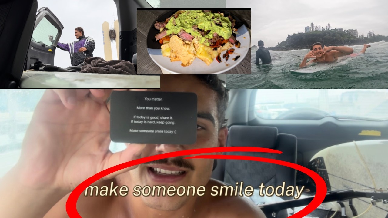 Make Someone Smile Today :) | Surf | Gym | Nachos | Vlog