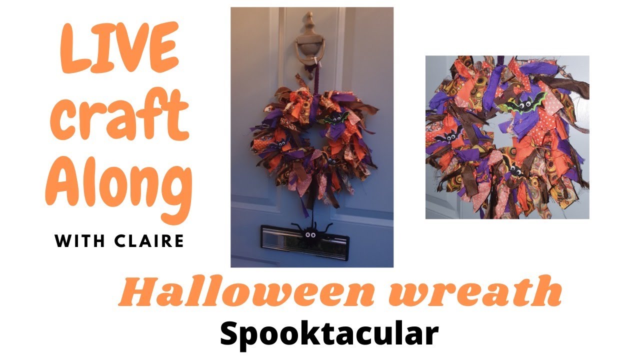 Live craft along - Halloween wreath making