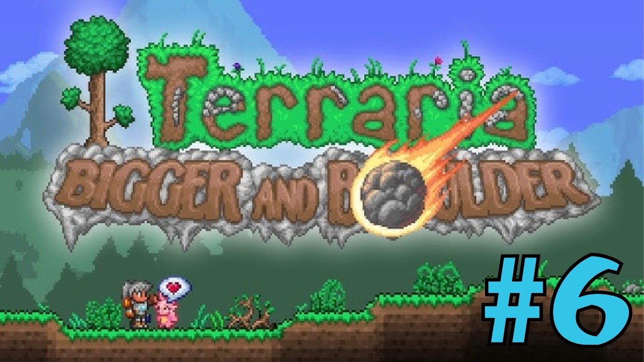 Terraria Bigger and Boulder Update Let's Play 6: The Wall of Flesh