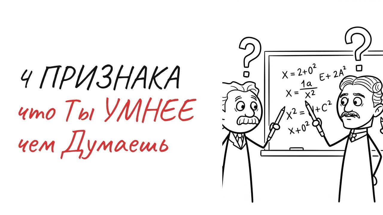 4 Признака что Ты Умнее чем Думаешь | Скрытые способности