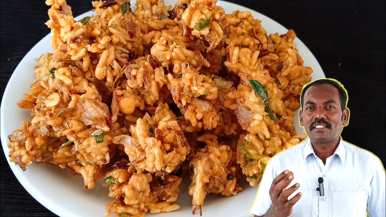 மீதமான பொரியில் ஸ்நாக்ஸ்🔥😋 | Pakoda recipe in tamil | tea time snacks | evening snacks
