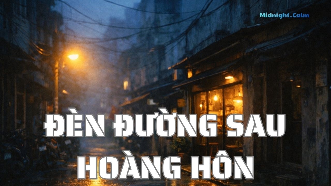 ĐÈN ĐƯỜNG BẬT LÊN SAU HOÀNG HÔN..