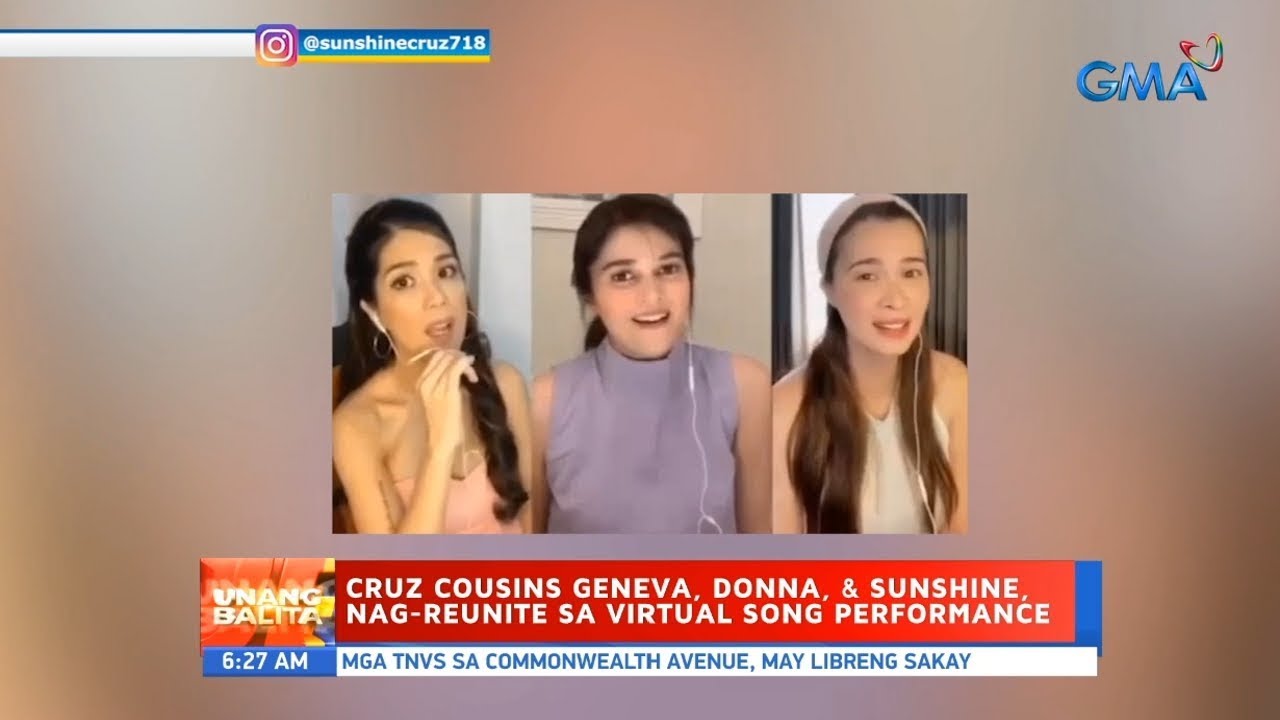 UB: Cruz cousins Geneva, Donna, & Sunshine, nag-reuinite sa virtual song performance