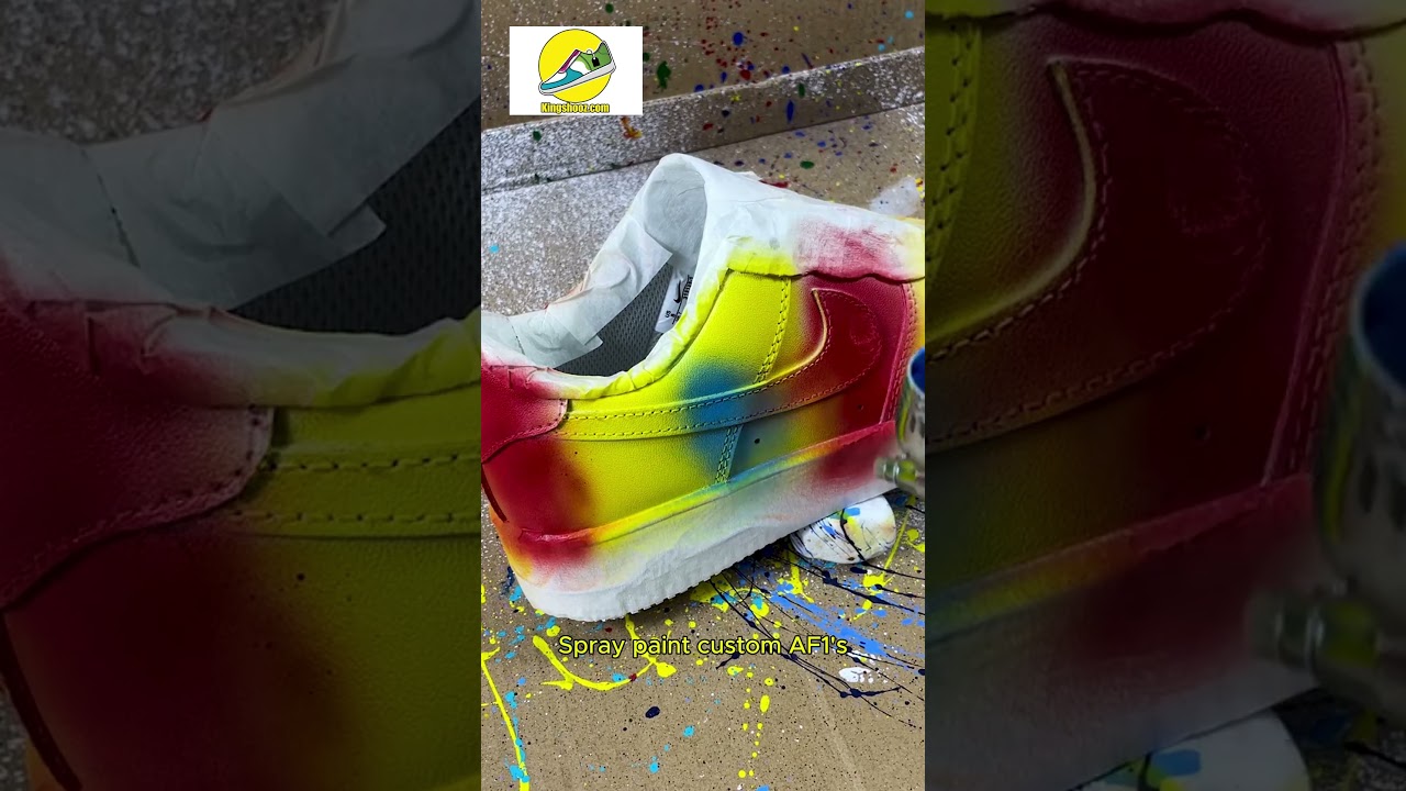 Spray paint custom AF1's  