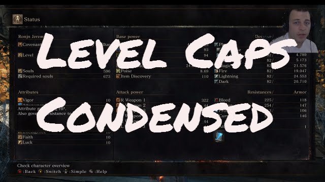 Сокращенная версия характеристик Dark Souls 3. Жесткие ограничения