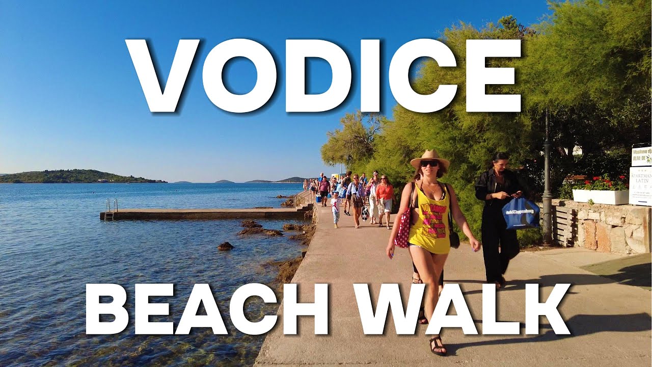 Discover Vodice, Croatia. Walking Tour from Vodice to Plava Plaza. 2025