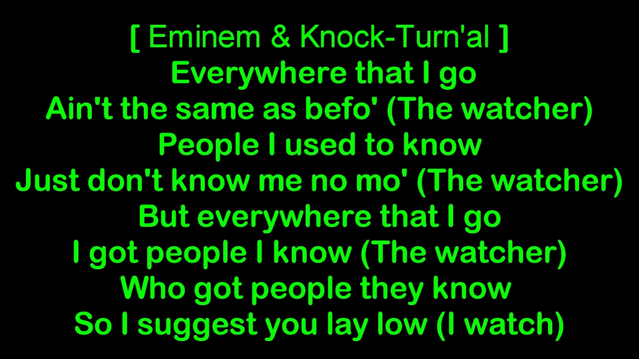Dr  Dre - The Watcher (Lyrics)