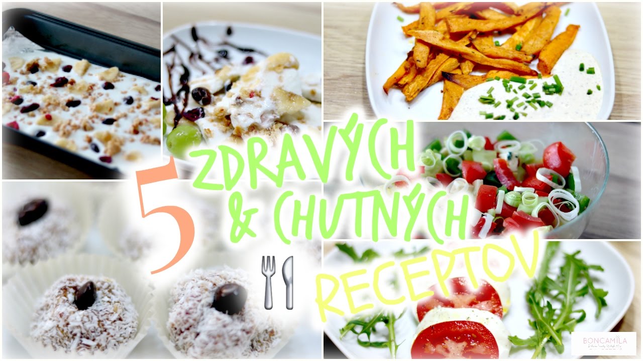 5 zdravých & chutných receptov ♡  healthy & quick snacks