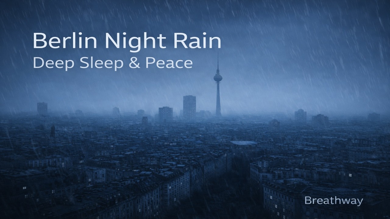 Berlin Night Rain Sounds 🌧️ Dark Atmosphere for Deep Sleep & Peace 🌙