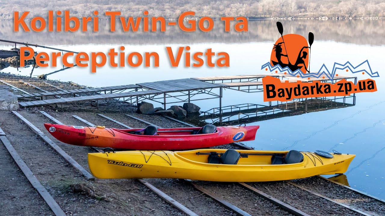 Огляд двомісных каяків Kolibri Twin-Go та Perception Vista