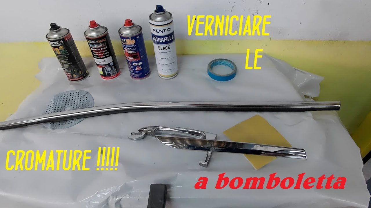 Come sovra verniciare una cromatura | how to paint a chrome part