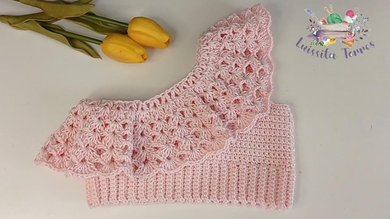 WOW!!! HERMOSA BLUSA DE OLANES TEJIDA A CROCHET FÁCIL Y RAPIDO PASO A PASO PATRÓN DE GANCHILLO