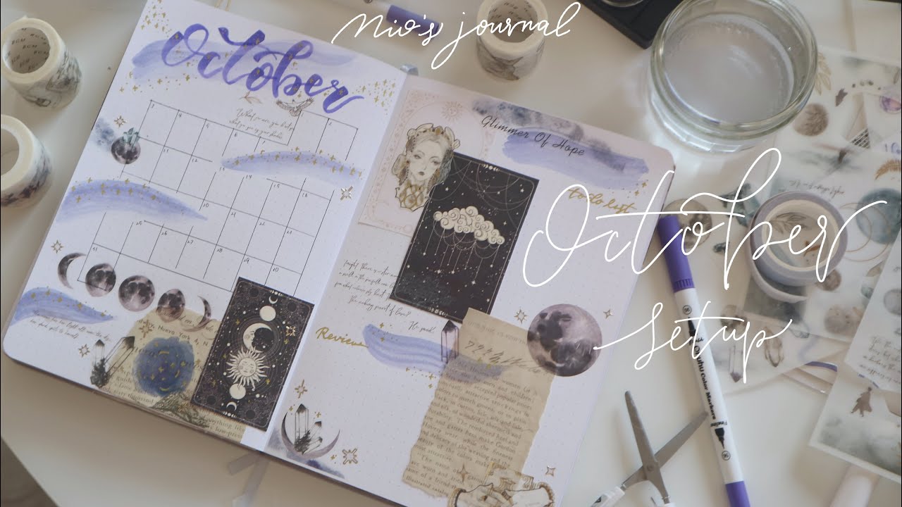 [手帳デコ] 🌛10月のバレットジャーナル🧙‍♀️🪄Bullet journal October