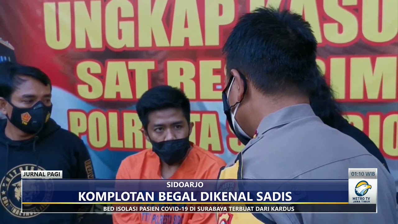 Pelaku begal dibekuk resmob polres sidoarjo