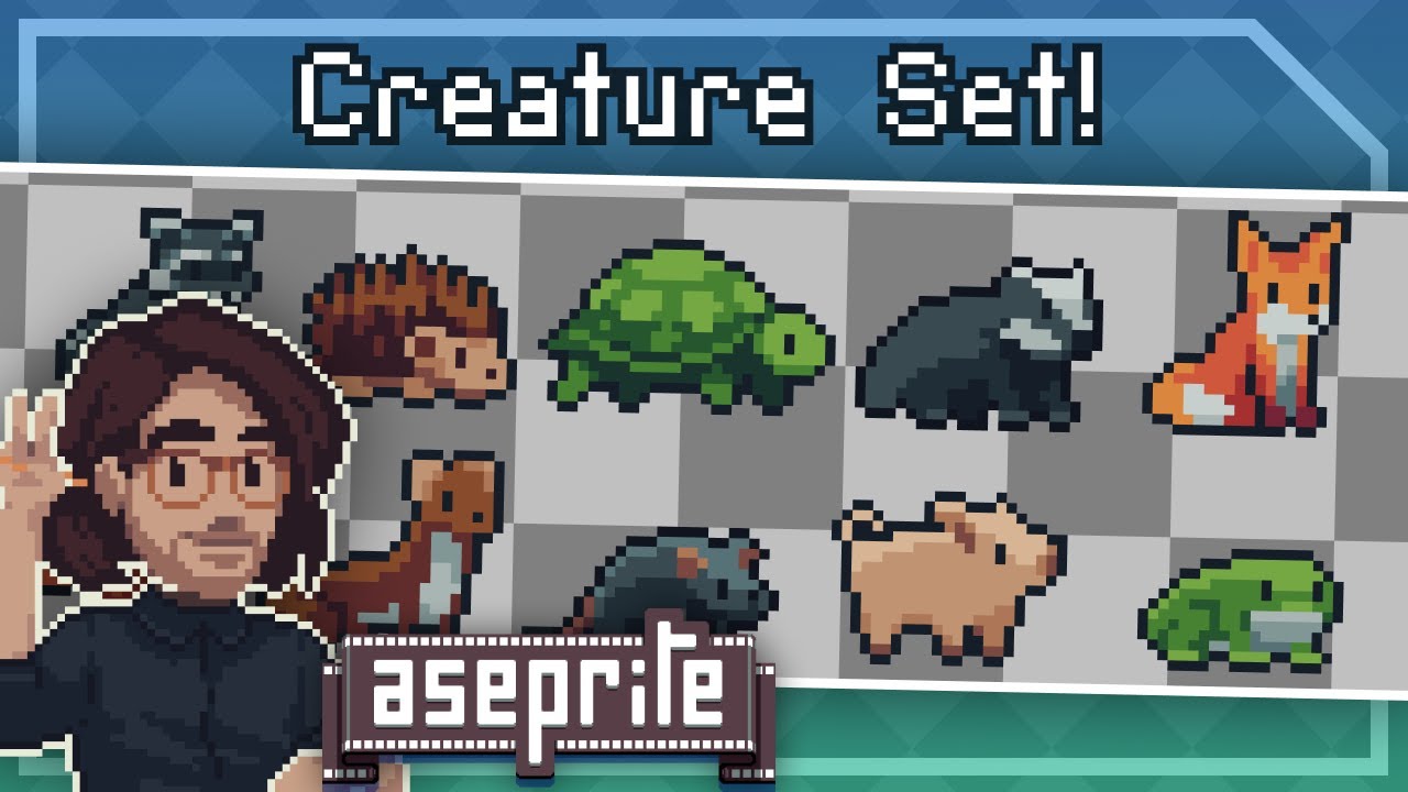 Pixel Art Class - Woodland Creature Sprite Set