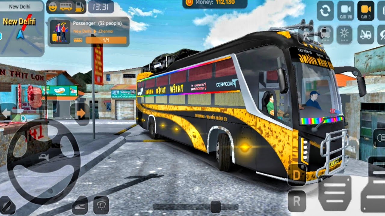 Coach Bus Simulator Vietnam Gameplay - City Coach Bus Driving Simulator - Android Gameplay