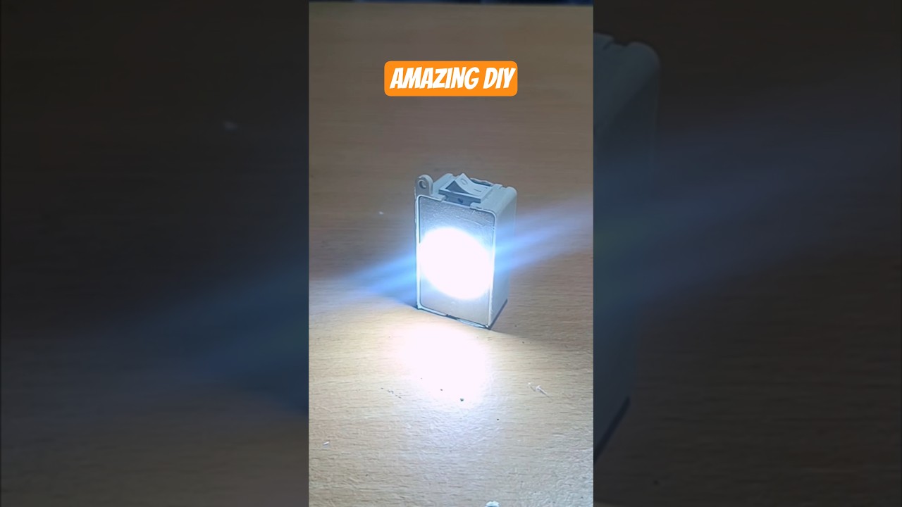 Kieszonkowa, akumulatorowa lampa LED DIY | Projekt elektroniczny krok po kroku🔥 #szorty #trendy