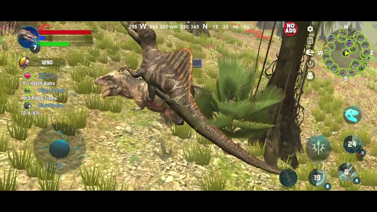 Spinosaurus vs giganotosaurus in simulator